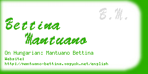 bettina mantuano business card